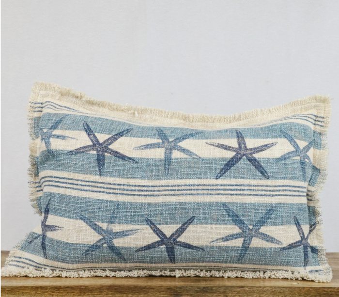 Striped Starfish Pillow