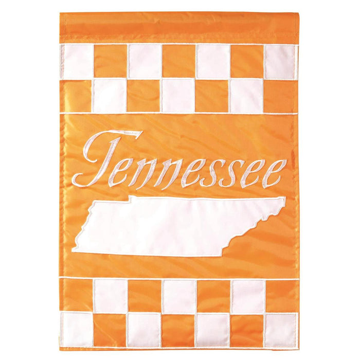 TN Checkerboard Garden Flag