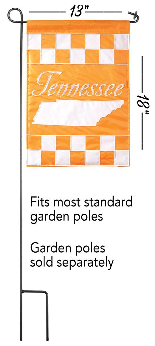 TN Checkerboard Garden Flag