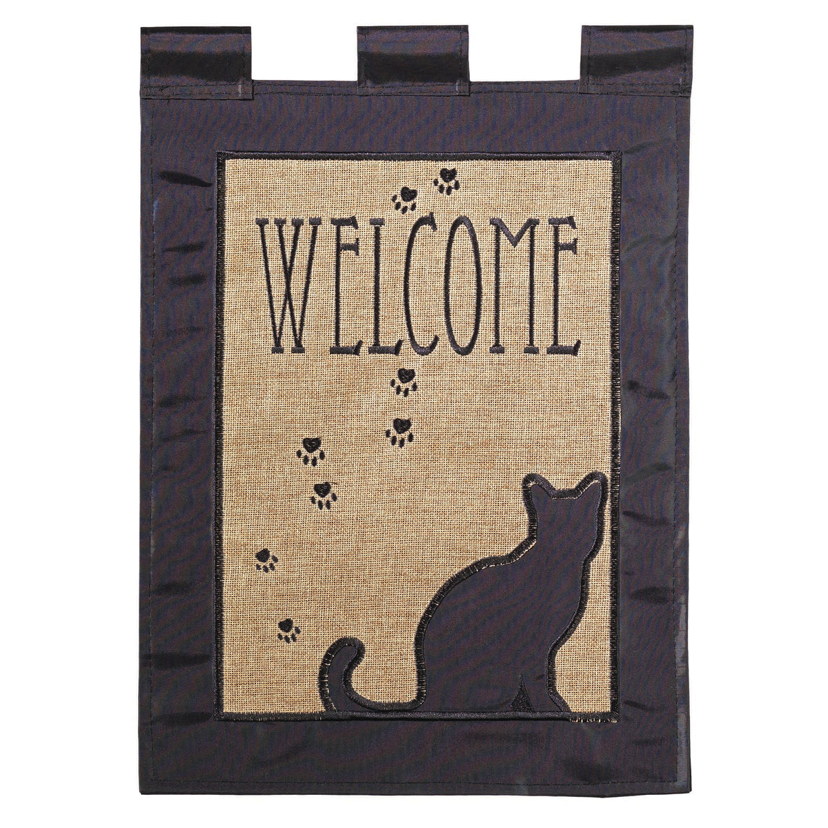 Welcome Cat Garden Flag