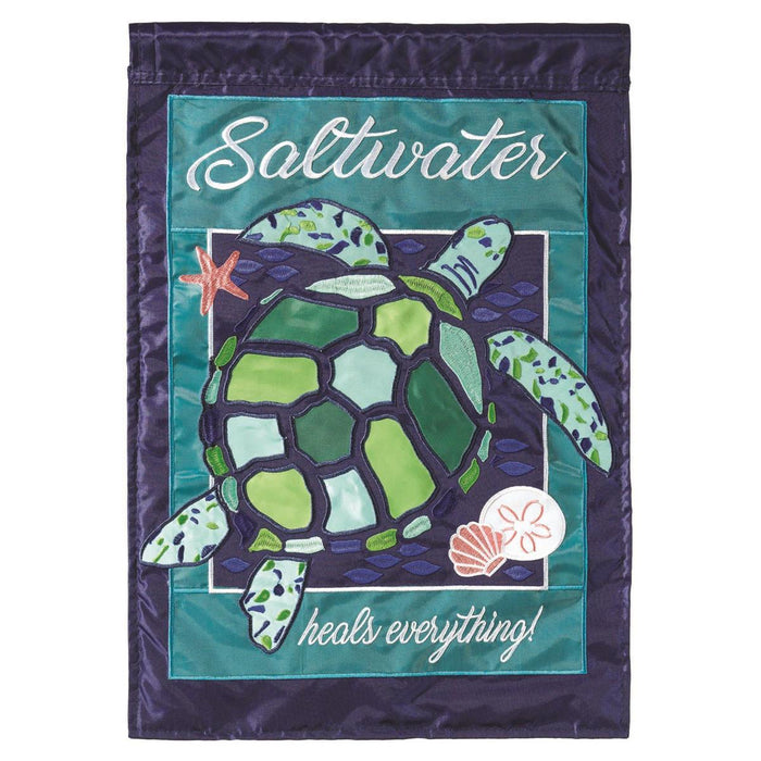 Turtle Saltwater Garden Flag