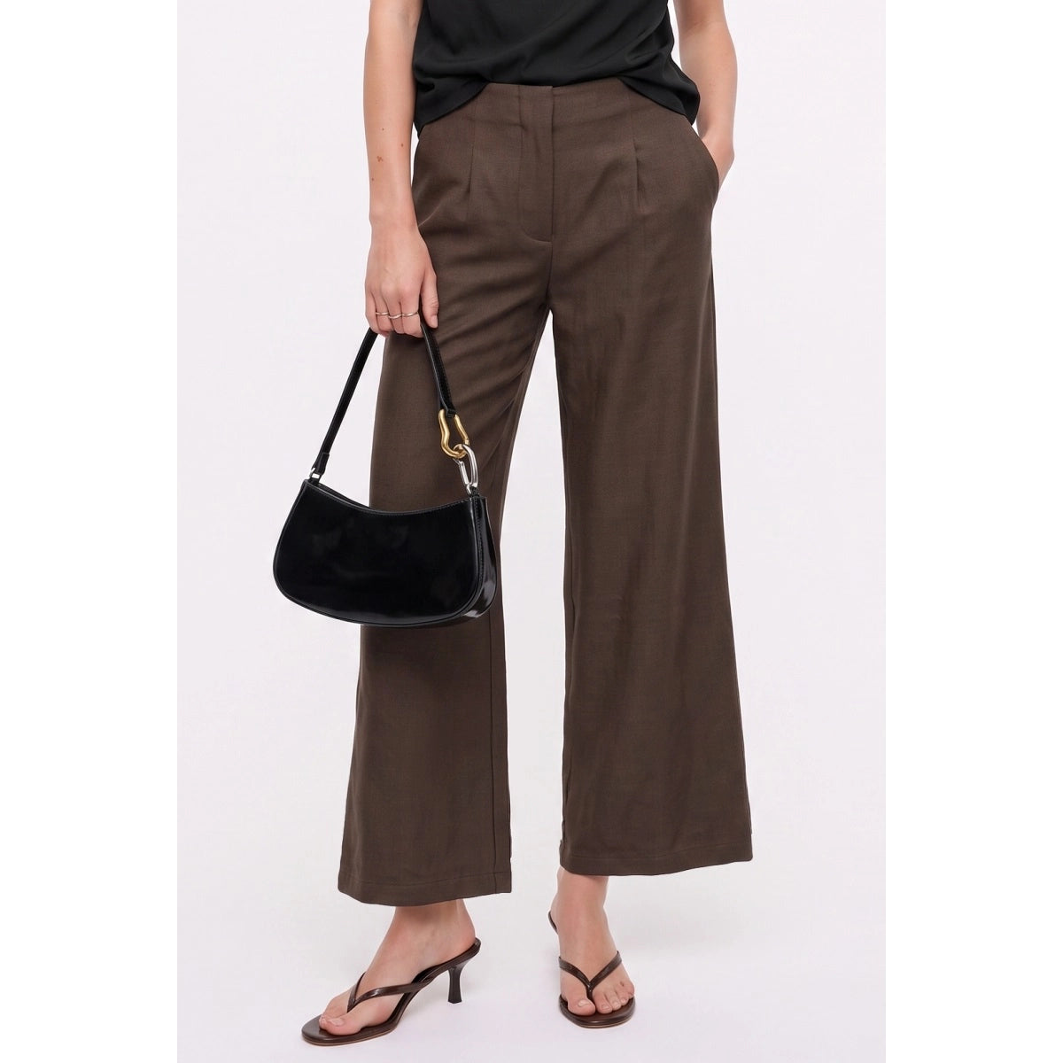 Tailored Wide Leg Flared Pants