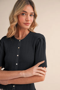 Scalloped Pointelle Cardigan
