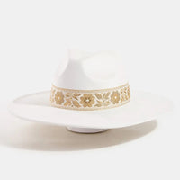 Floral Ribbon Fedora Hat