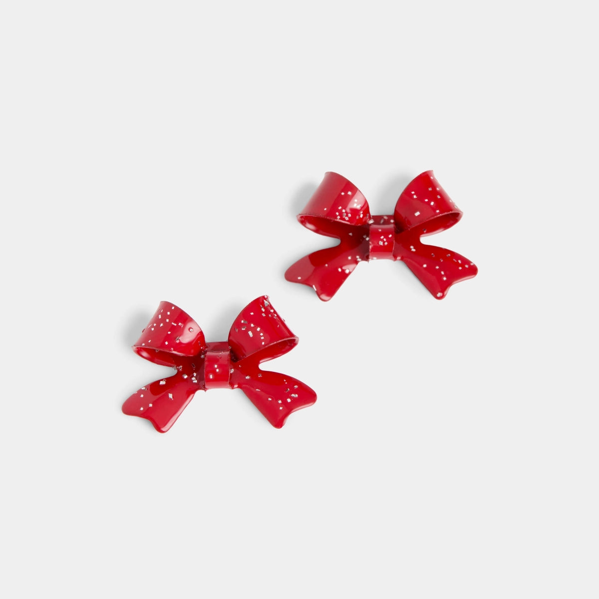 Christmas Bow Stud Earrings