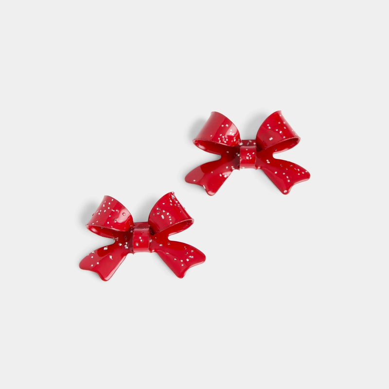 Christmas Bow Stud Earrings