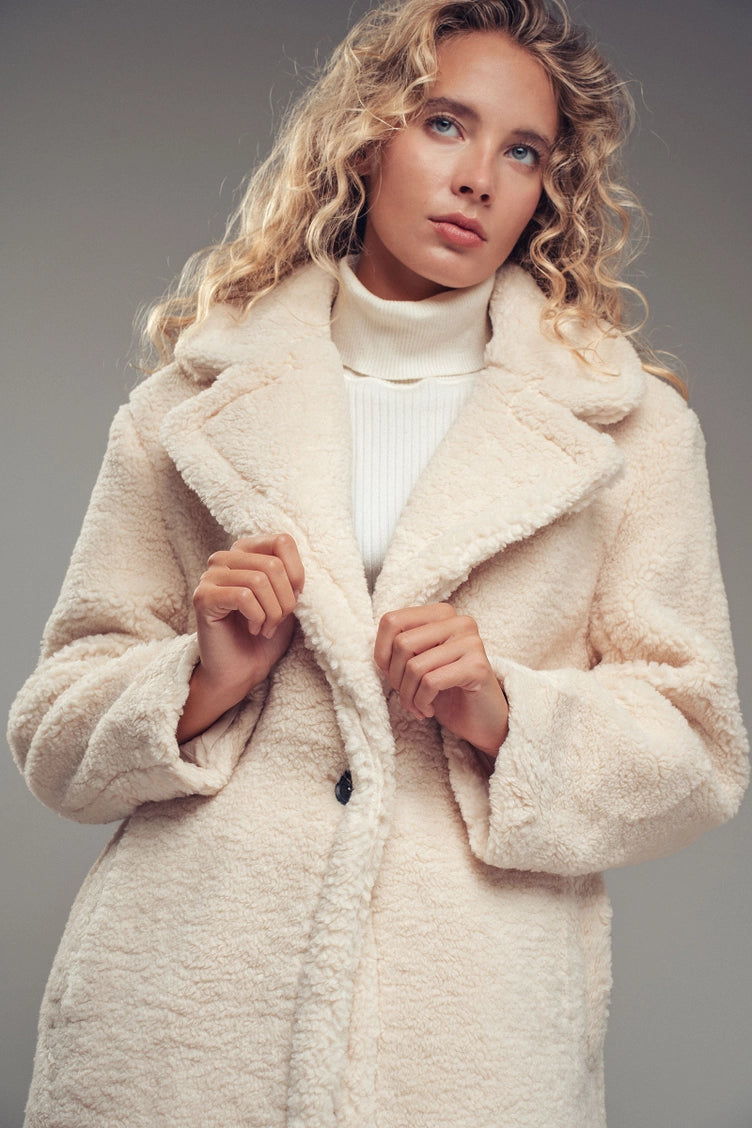 Cozy Longline Teddy Coat