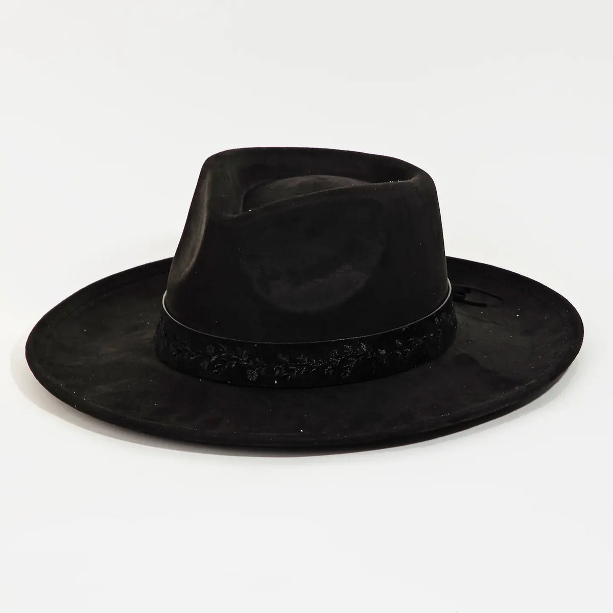 Floral Strap Fedora Hat