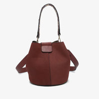 Farrah Suede Bucket Bag