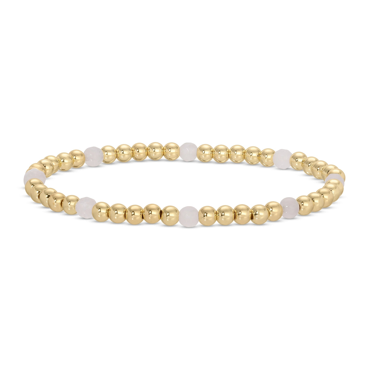 Stretch Beaded Bracelet with Stone Accents