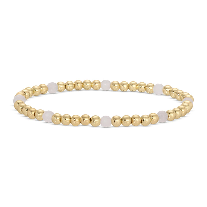 Stretch Beaded Bracelet with Stone Accents