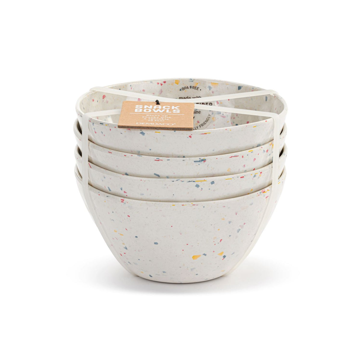 Confetti Melamine Snack Bowls