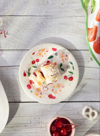 Cherry Melamine Appetizer Plate