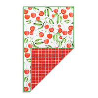 Plaid Cherry Reversible Towel