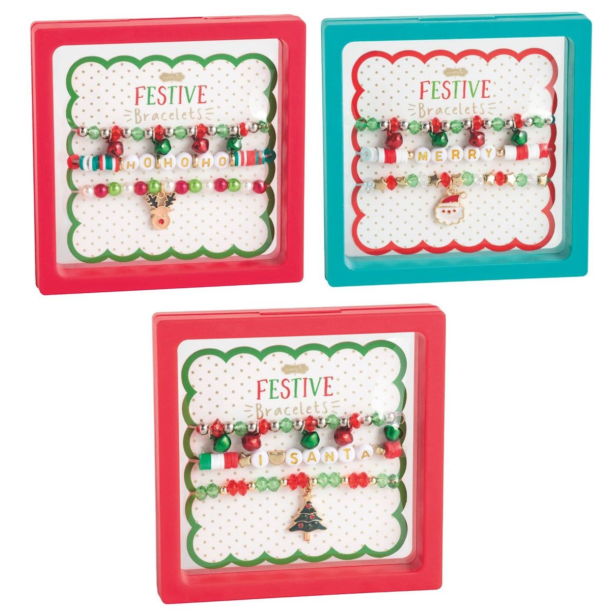 Christmas Beaded Bracelets