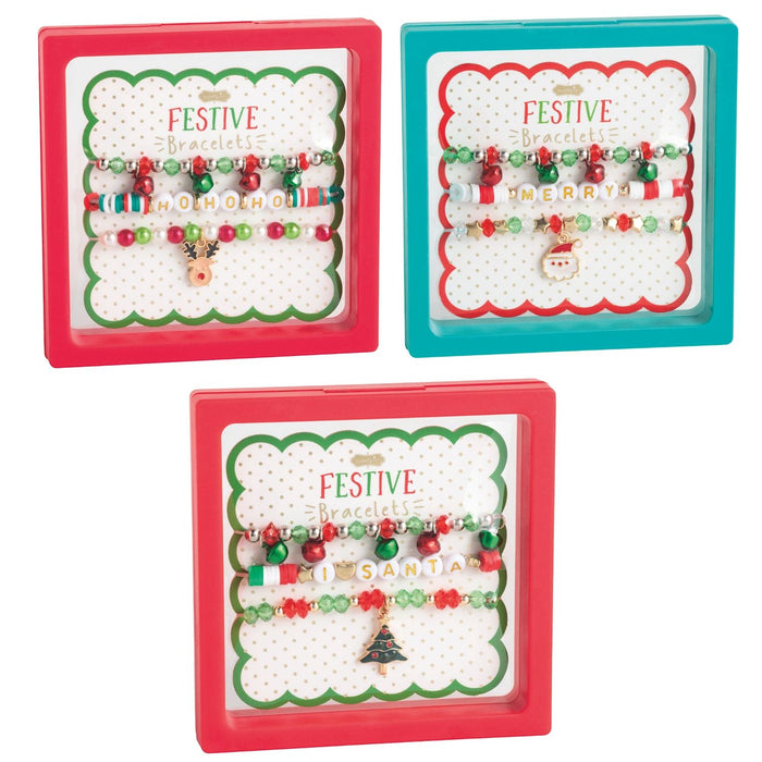 Christmas Beaded Bracelets