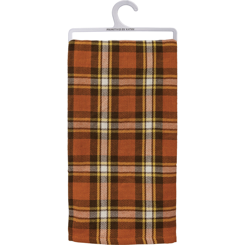 Fall Plaid Tea Towel