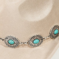 Turquoise Strap Cowboy Hat