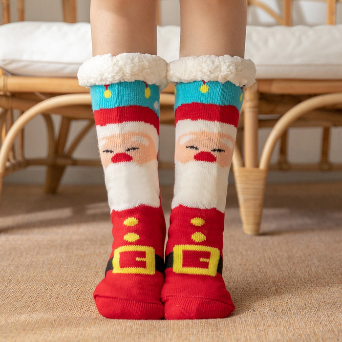 Fuzzy Christmas Slippers