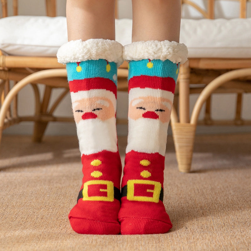 Fuzzy Christmas Slippers