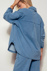 Western Relaxed Denim Top