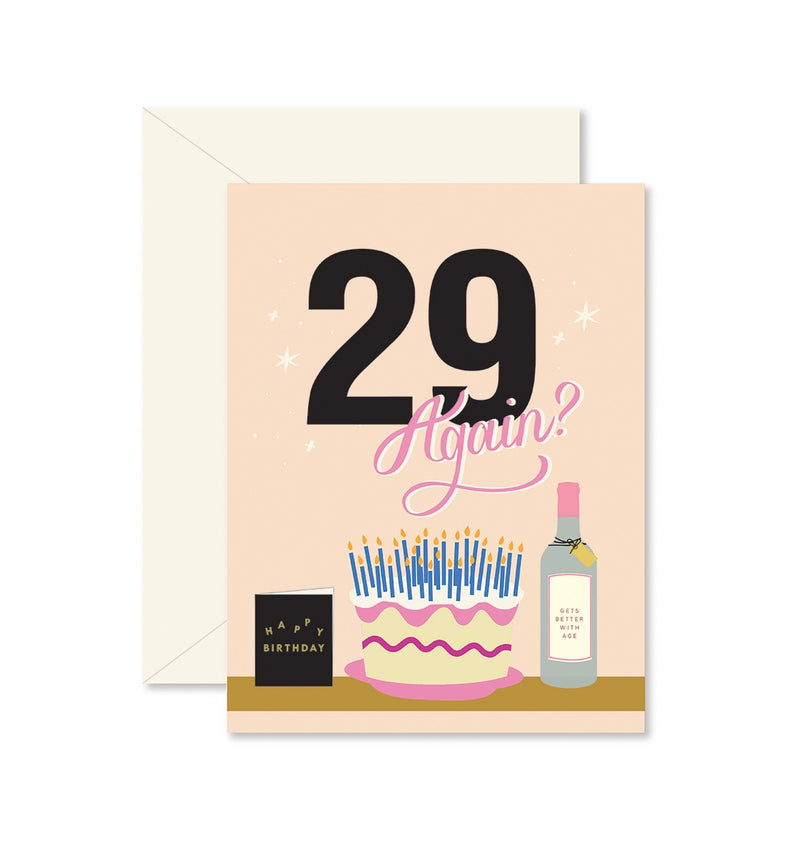 29 Again Birthday Card