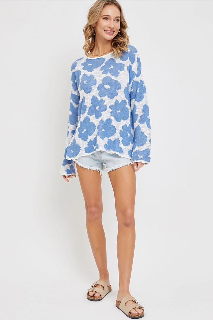 Floral Spring Sweater