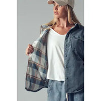 Plaid Lined Flannel Shacket