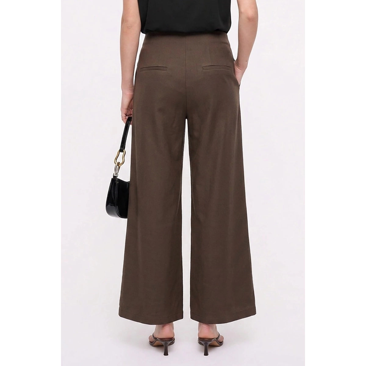 Tailored Wide Leg Flared Pants