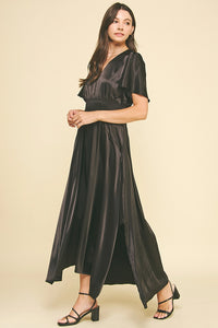 Chiffon Slit Maxi Dress