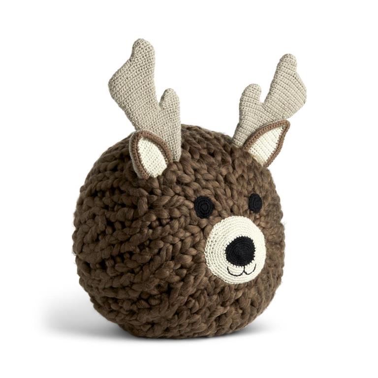Reindeer Head Pouf
