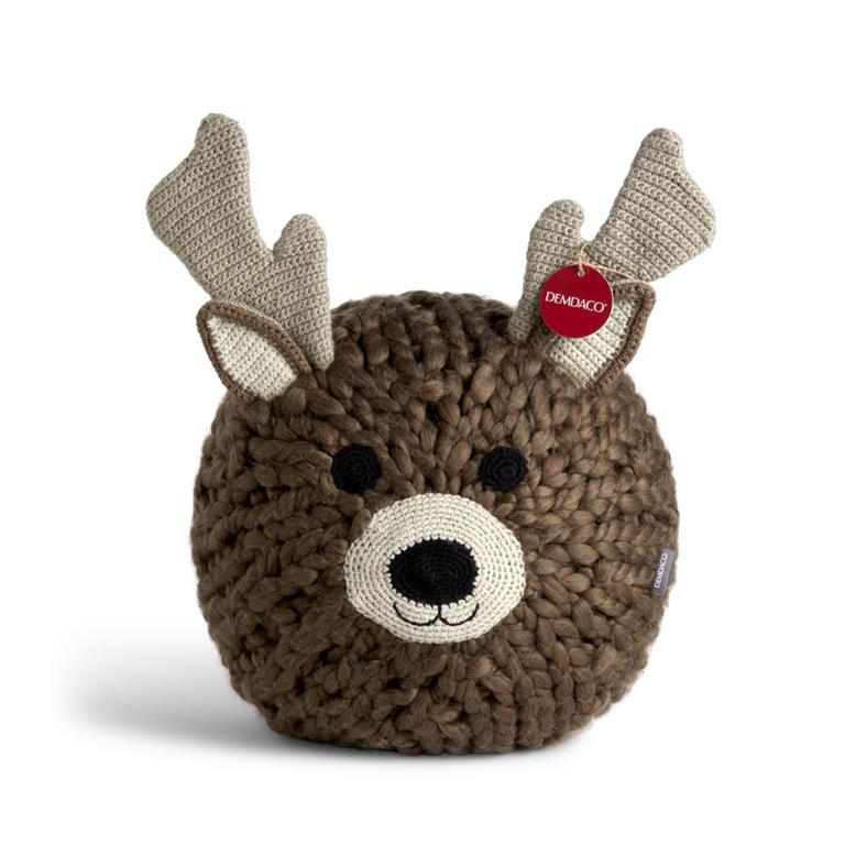 Reindeer Head Pouf