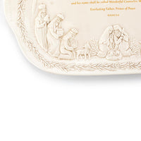 A Child is Born Nativity Platter