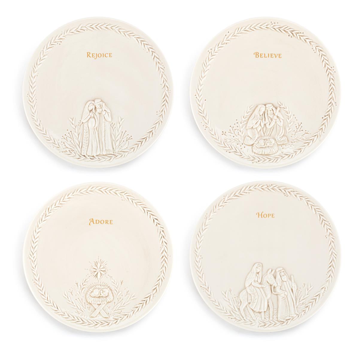 Nativity Appetizer Plates