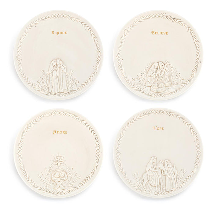 Nativity Appetizer Plates