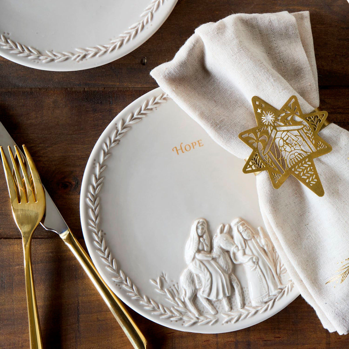 Nativity Appetizer Plates