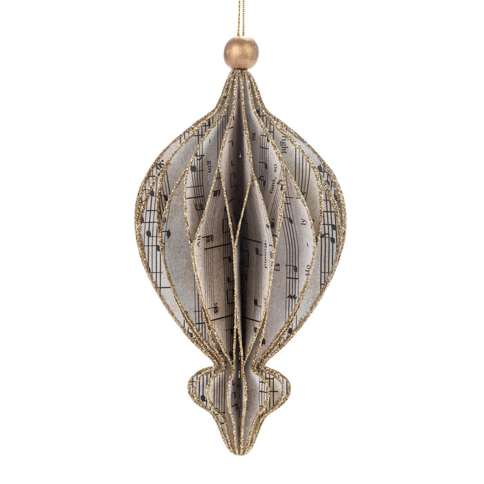 Paper Musical Note Ornament