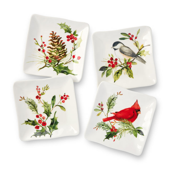 Holly and Vines Canapé Plate