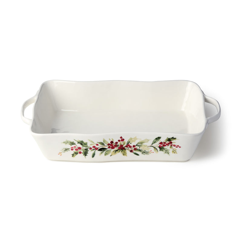 Holly and Vines Rectangular Baker