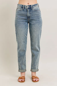 Roll Cuff Boyfriend Jeans