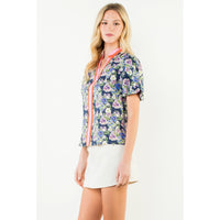 Puff Sleeve Floral Top