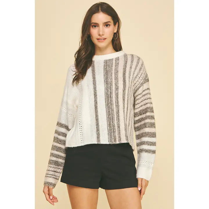 Striped Knit Sweater