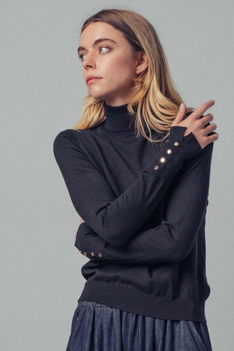 Fitted Turtleneck Sweater