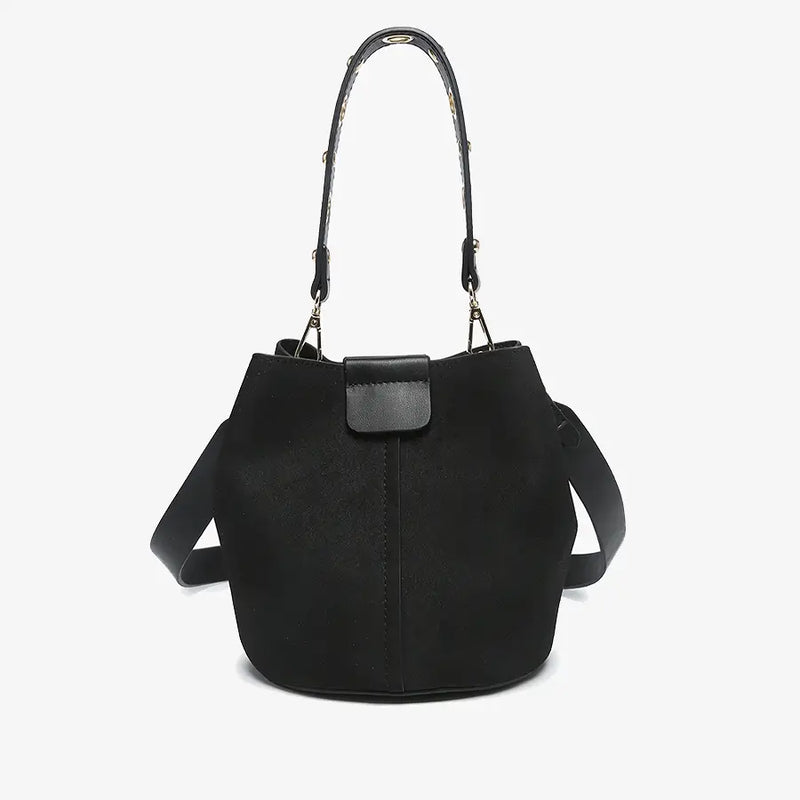 Farrah Suede Bucket Bag