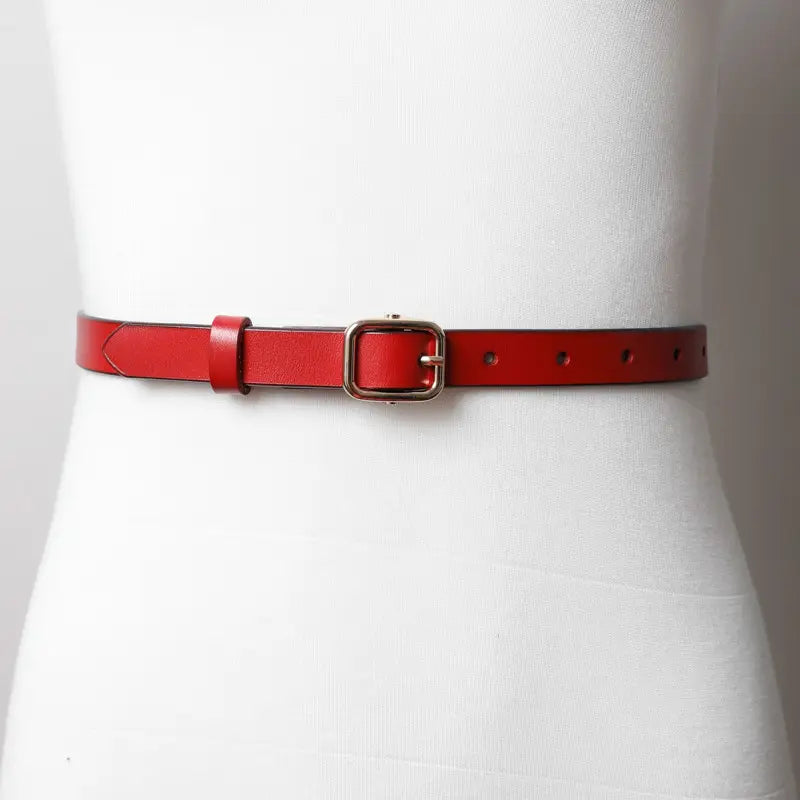 Skinny Leather Belt