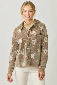 Floral Hoodie Jacket