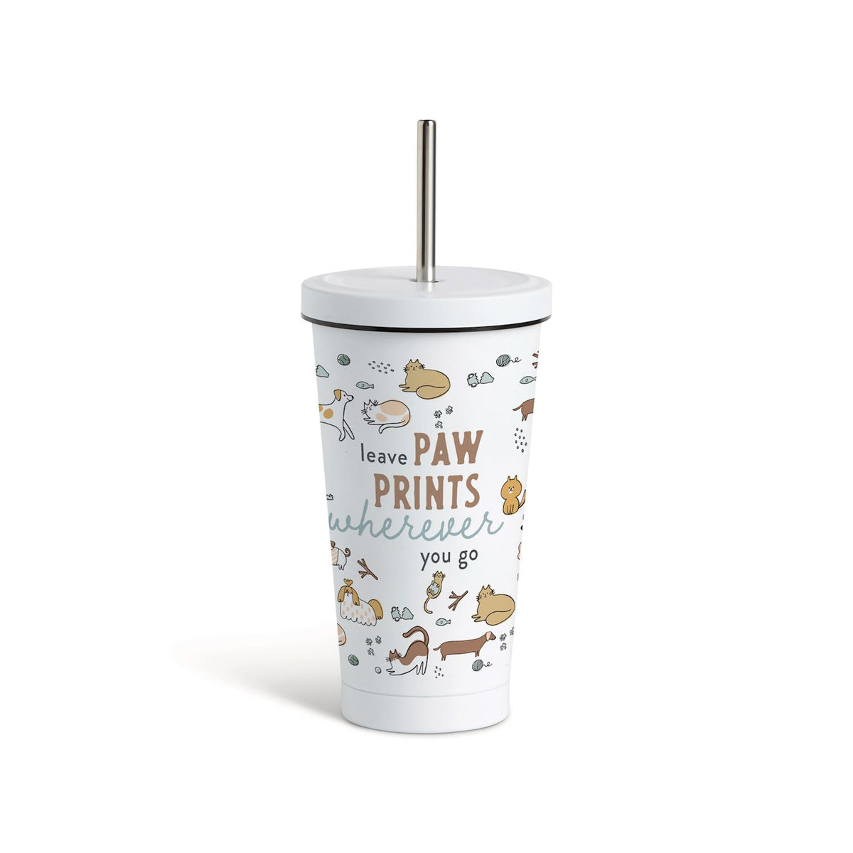 Leave Paw Prints Tumbler