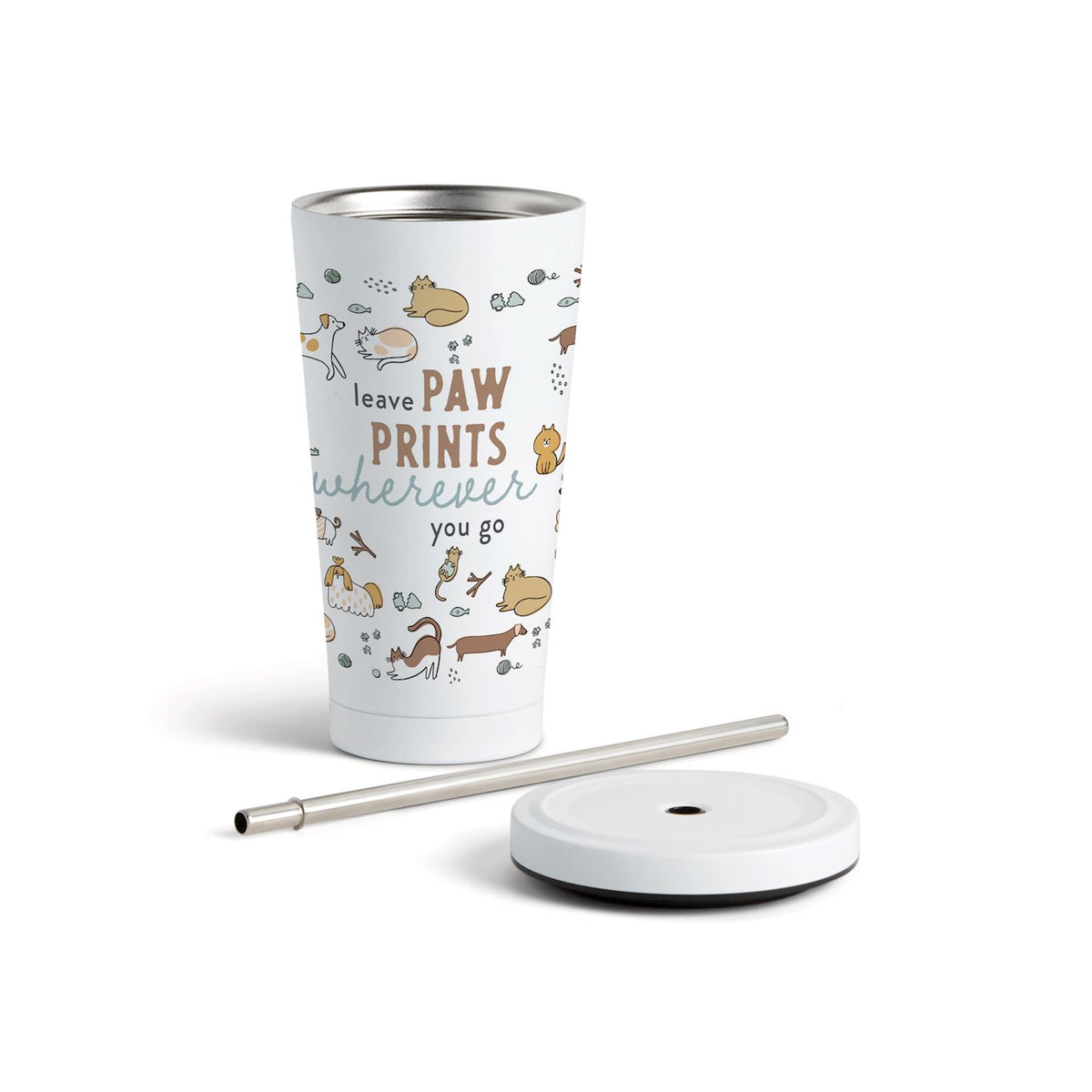 Leave Paw Prints Tumbler
