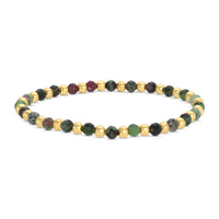 Stretch Stone & Bead Bracelet