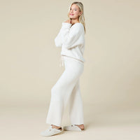 Marshmallow Waffle Boatneck Lounge Set